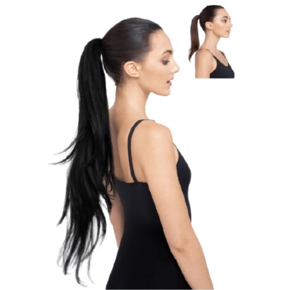 NWT Pretty Party RUBY hair extension ponytail BLACK